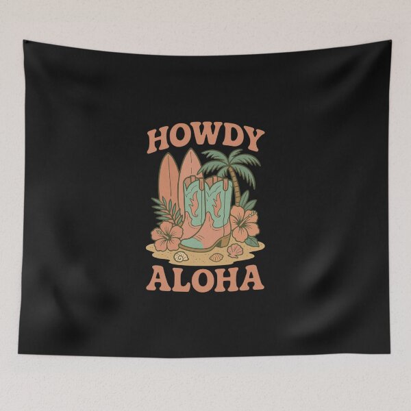 Item preview, Howdy Aloha Western Beach Surfboard designed and sold by Adrian Kane.