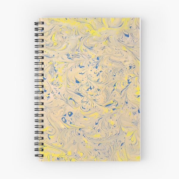 Item preview, Tan yellow blue marbled design from  Arabesques book 1782 designed and sold by 2ndBloom.
