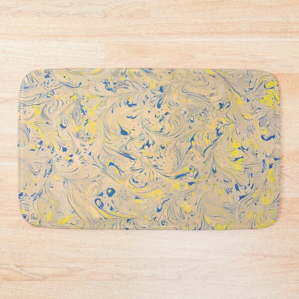 Item preview, Tan yellow blue marbled design from Arabesques book 1782 designed and sold by 2ndBloom.