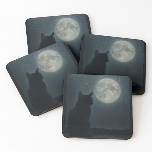 Item preview, Cat Looking at The Moon designed and sold by cool-designz1.