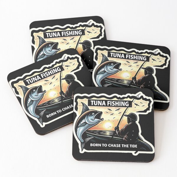 Item preview, Tuna Fishing Born to Chase the Tide – Sunset Ocean Adventure Artwork designed and sold by Yas_oma.