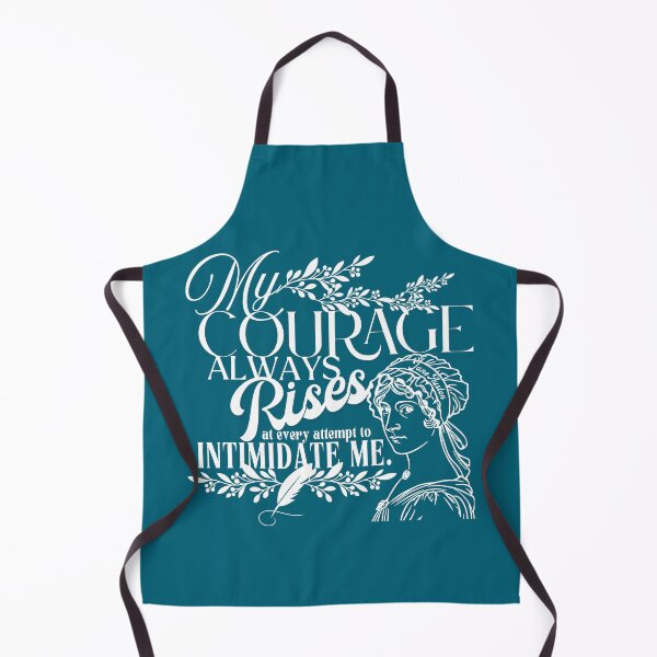 Item preview, My Courage Always Rises - Jane Austen Quote (in White) designed and sold by Nicola Delacoeur.