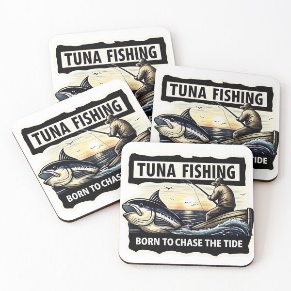 Item preview, Tuna Fishing Born to Chase the Tide – Sunset Ocean Adventure Artwork designed and sold by Yas_oma.