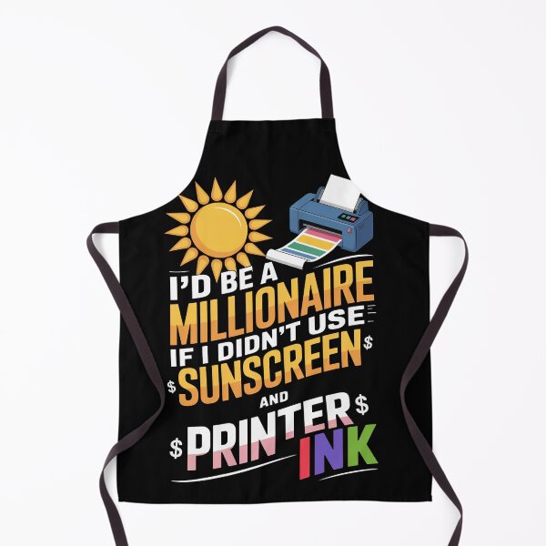 Item preview, Millionaire… If It Weren’t for Sunscreen & Printer Ink (Dark Edition) designed and sold by Daniel Hagerman.