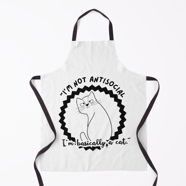 Item preview, antisocial cat designed and sold by clickandmagic.