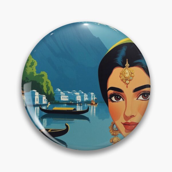 Item preview, Srinagar Venice of the East India Vintage Travel Tourism  designed and sold by TravelersGems.