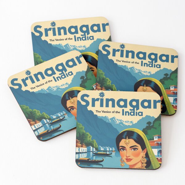 Item preview, Srinagar Venice of the East India Vintage Travel Tourism  designed and sold by TravelersGems.