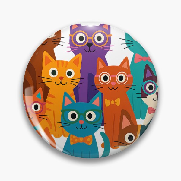 Item preview, Colorful Cat Crew – Cheerful Feline World designed and sold by branaghbel.