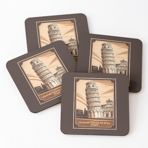 Item preview, A Vintage Travel Illustration of Pisa - Italy designed and sold by GoodOldVintage.