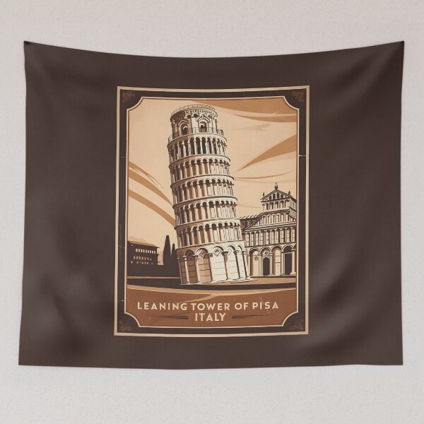 Item preview, A Vintage Travel Illustration of Pisa - Italy designed and sold by GoodOldVintage.
