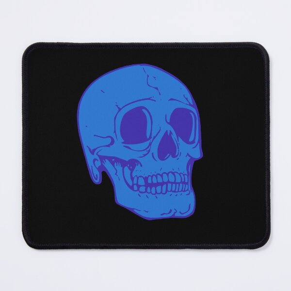 Item preview, Monochrome Blue Skull Sticker designed and sold by Mackenzie Kline.