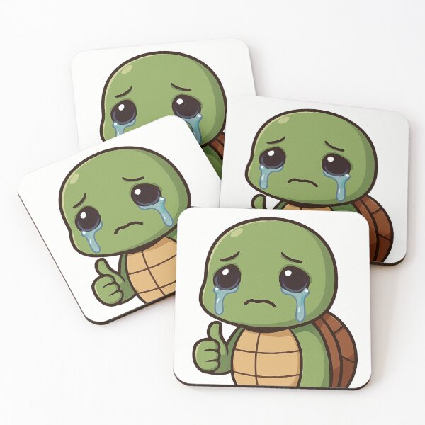 Item preview, Crying Chibi Turtle Thumbs Up designed and sold by Mister-Turtle.
