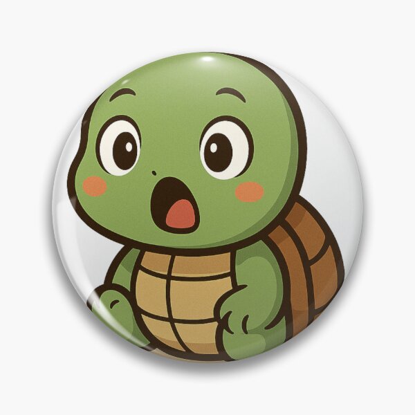 Item preview, Surprised Chibi Turtle Face Reaction designed and sold by Mister-Turtle.