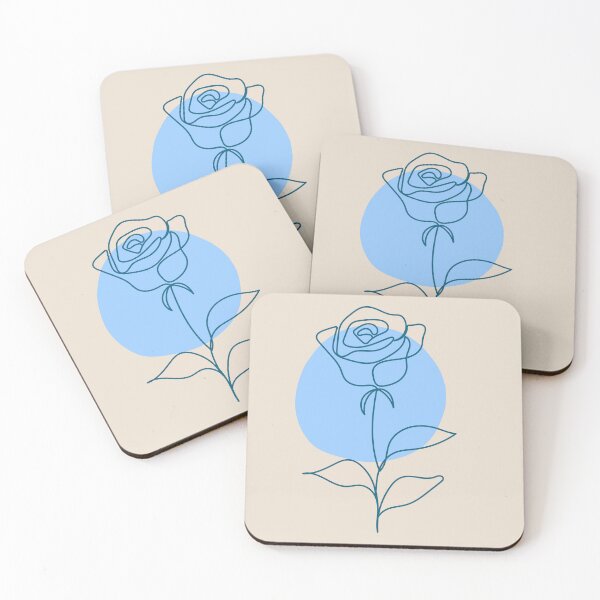 Item preview, Floral Emblem – Blue Rose designed and sold by cloudrevive.
