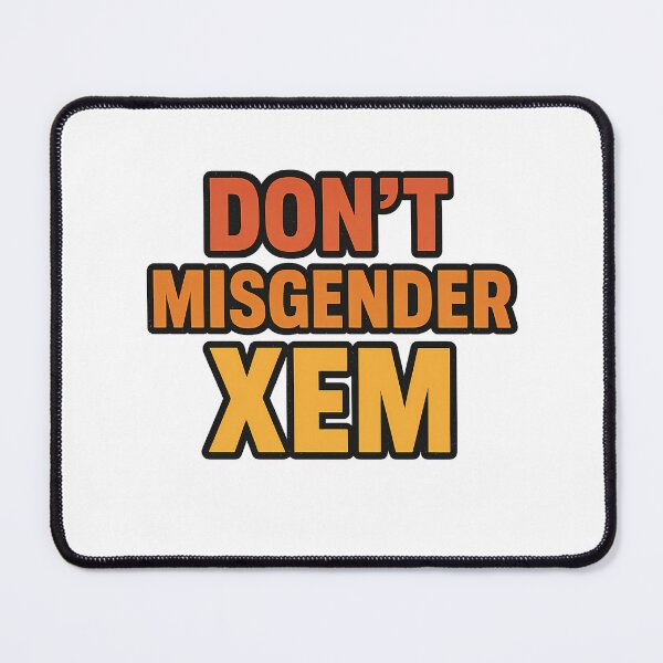Item preview, Don't Misgender Xem – Bold Pride Graphic designed and sold by Haus Of Sin.