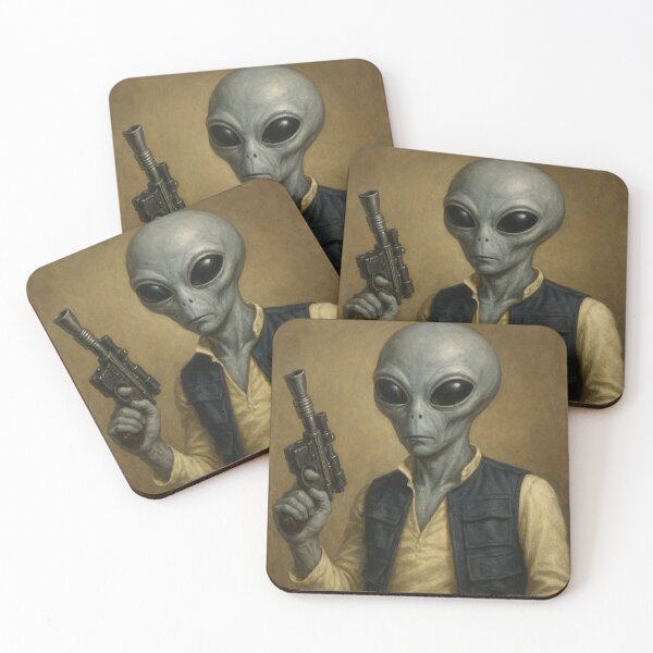 Artikelvorschau, Han Solo entworfen und verkauft von GreyAlienPortraits.
