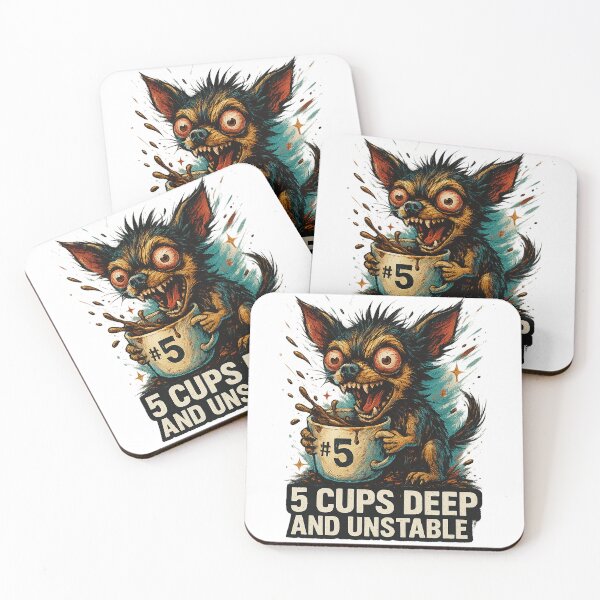 Item preview, 5 Cups Deep and Unstable designed and sold by Vitalka-uk.