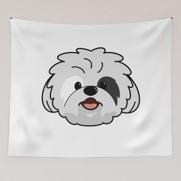 Item preview, Black and White Shih-tzu designed and sold by Alexis Designs.