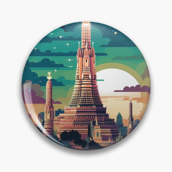 Item preview, Futuristic Glow of Wat Arun, Bangkok designed and sold by Anuchartl.