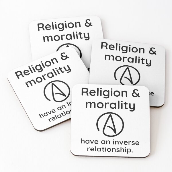Item preview, Religion & morality have an inverse relationship  designed and sold by Rachel the Artist .