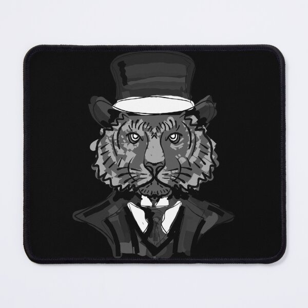 Item preview, Mr. Tiger (black and white) designed and sold by JoseloRochaArt.