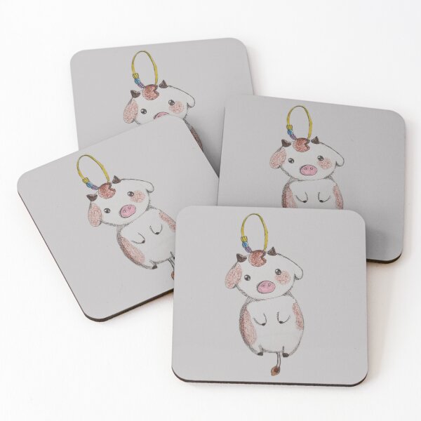 Item preview, Cow Keychain designed and sold by cinemou-art.