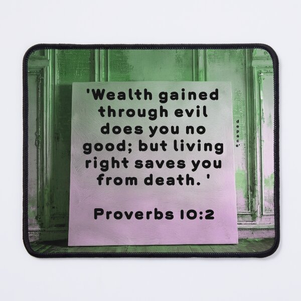Item preview, Proverbs chapter 10, verse 2 - dePace' designed and sold by mrpropcake.