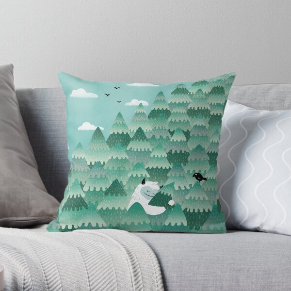 Tree Hugger (Spring & Summer version) Throw Pillow