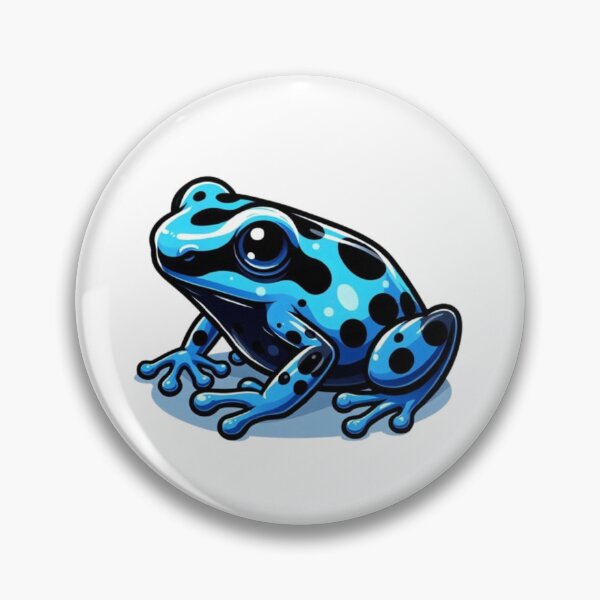 Item preview, Kawaii Cute Blue Poison Dart Frog designed and sold by artbeyondr.