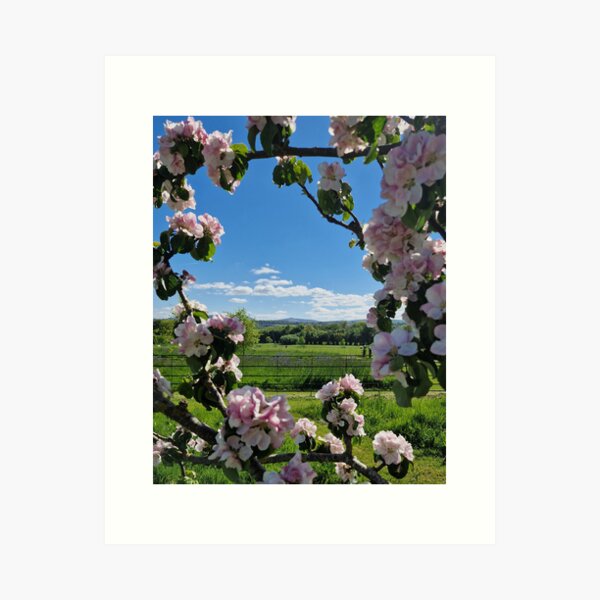 Item preview, Flower frame Scottish countryside designed and sold by KaisPrints.