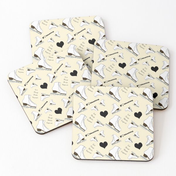 Item preview, Eat, Sleep, Skate, Skates and Hearts Repeat- 2025 Pastel Collection designed and sold by Purposely Designed.