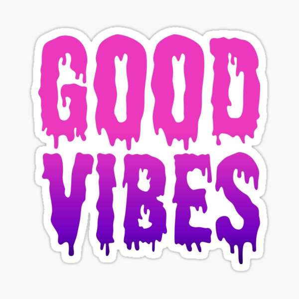 Item preview, Good Vibes in Dark Pink Horror Drip designed and sold by luv-fi.