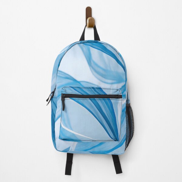 Item preview, An abstract composition of swirling, translucent blue and white shapes creating a fluid and dynamic pattern on a blue background designed and sold by homydesign.