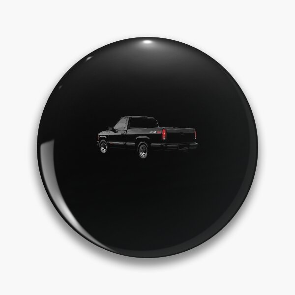 Item preview, 1990 Chevy 454 SS Truck Rear View Illustration – Classic Muscle Pickup designed and sold by TheArtOfCar.