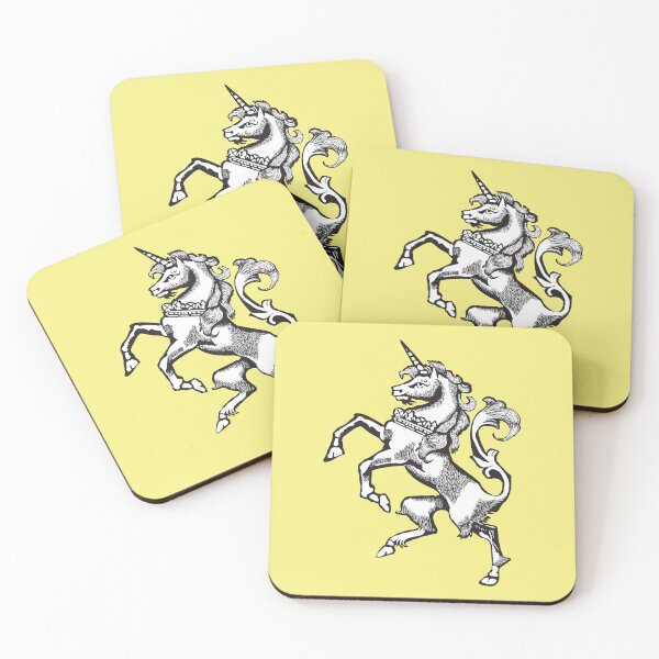Artikelvorschau, Einhorn traditionell, Linoldruck-Design entworfen und verkauft von ASKEW GRAPHICS.