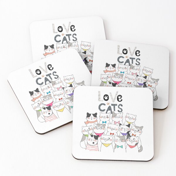 Item preview, love cats designed and sold by clickandmagic.