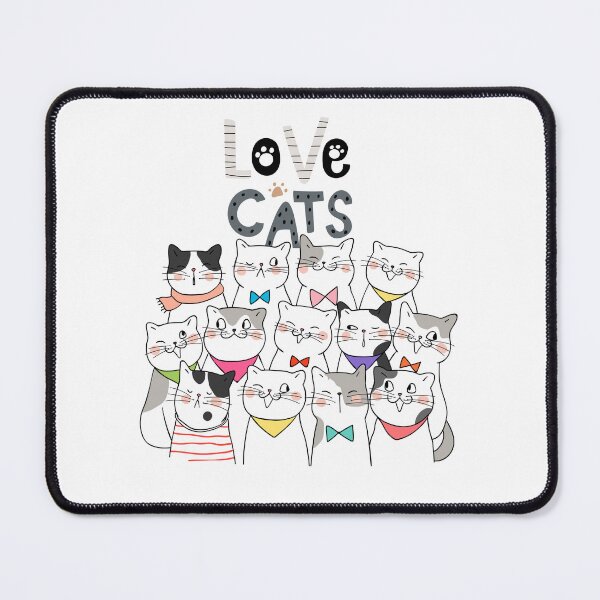 Item preview, love cats designed and sold by clickandmagic.