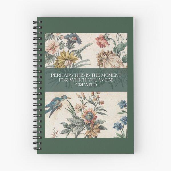 Item preview, Esther Perhaps This is the Moment Bible Quote on Vintage Botanical designed and sold by Neeshki.