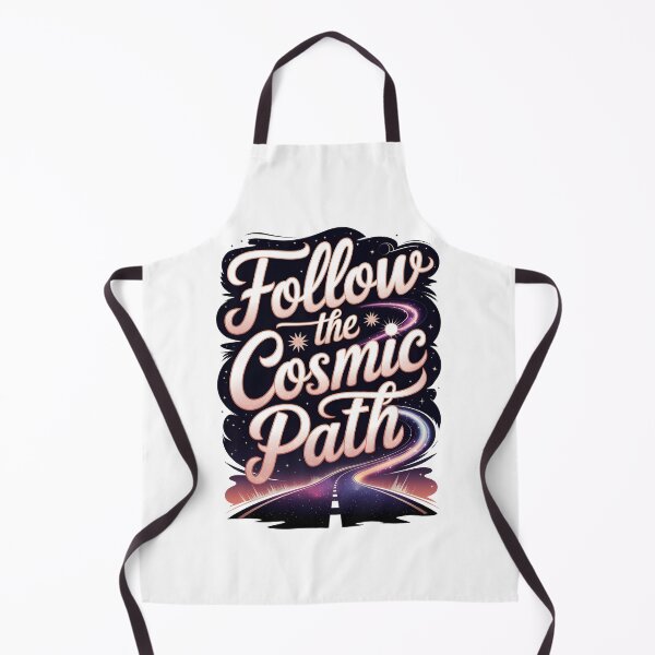 Item preview, Follow the Cosmic Path – Mystical Space Road Typography designed and sold by Zanigold.