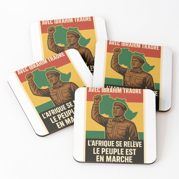 Item preview,  “With Ibrahim Traoré – Africa Rises, the People Are on the Move!” designed and sold by MAN-MLM.