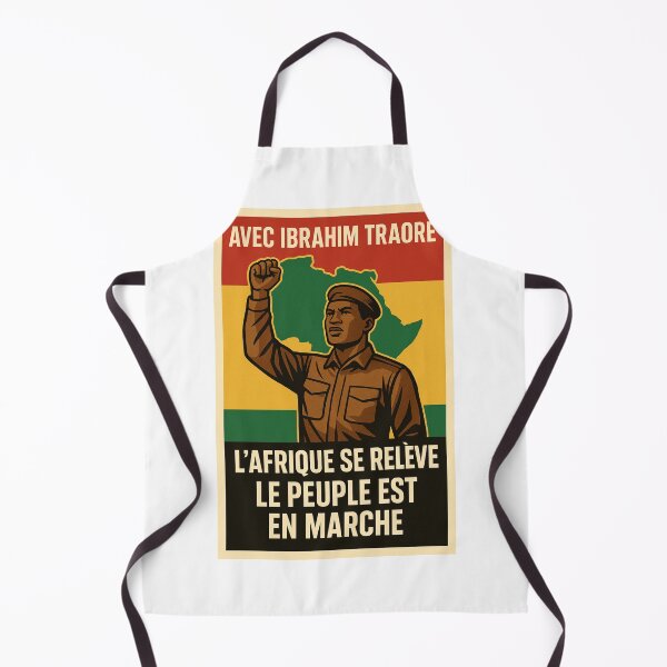 Item preview,  “With Ibrahim Traoré – Africa Rises, the People Are on the Move!” designed and sold by MAN-MLM.