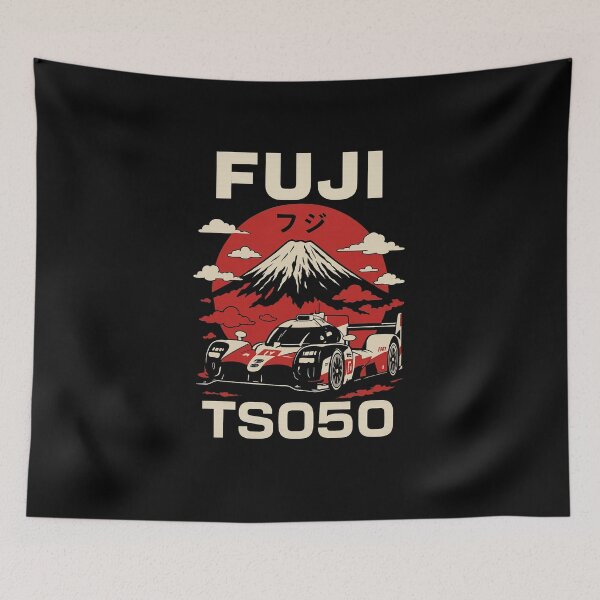 Item preview, Toyota TS050 at Fuji Speedway with Mount Fuji Backdrop designed and sold by TheArtOfCar.