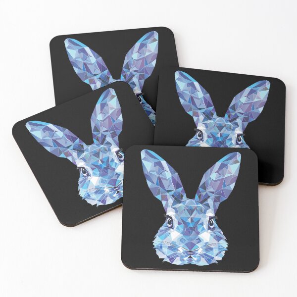 Item preview, Blue Crystal Ice Sapphire Geometric Icy Bunny Rabbit designed and sold by Leonardo Palumbo.