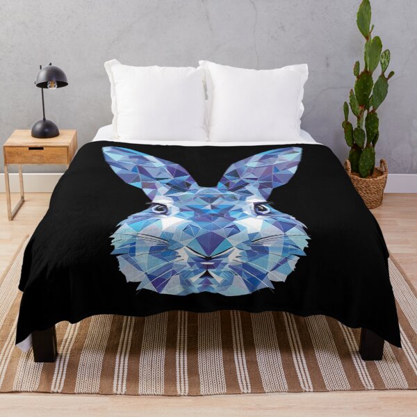 Item preview, Blue Crystal Ice Sapphire Geometric Icy Bunny Rabbit designed and sold by Leonardo Palumbo.