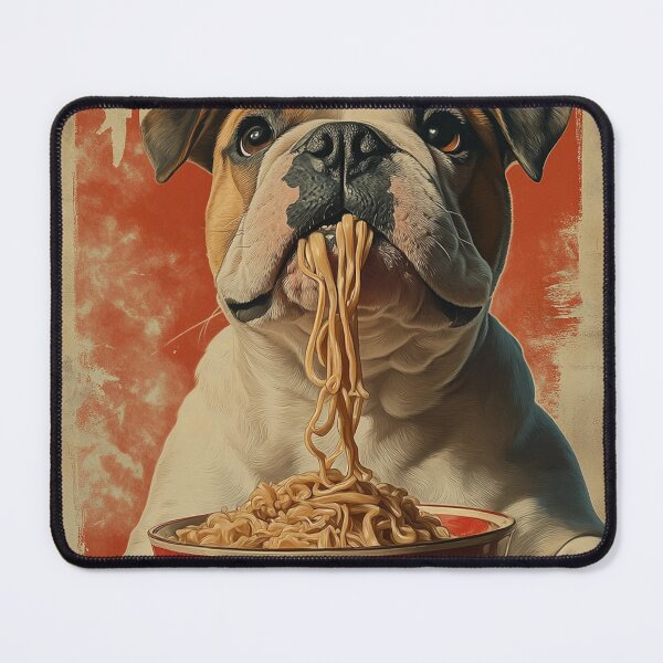 Item preview, Bulldog eats ramen designed and sold by PrestonSquires.