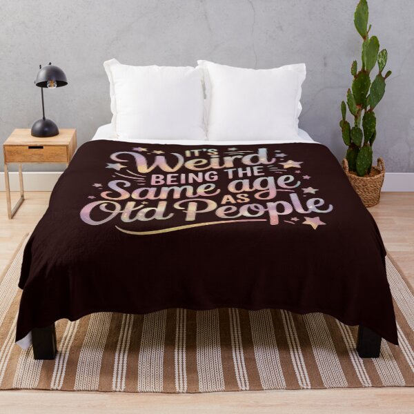 Item preview, Funny Retro Quote , It's Weird Being Same Age as Old People Sublimation, Pastel Humor Design designed and sold by azaelbay7.