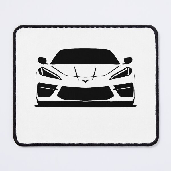Item preview, C8 Corvette Front View Minimalist Car Art designed and sold by TheArtOfCar.