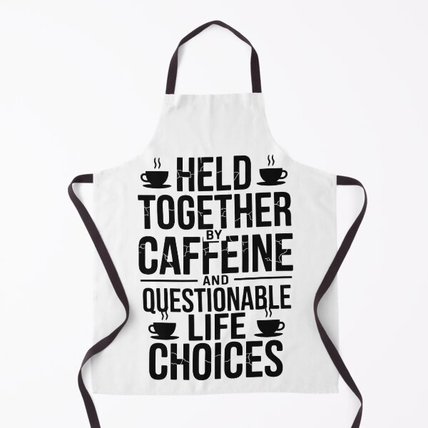 Item preview, Funny Coffee Lover Quote - Held Together By Caffeine designed and sold by Art_By_Sam.