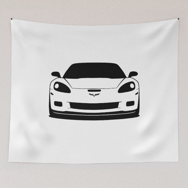 Item preview, 2009 Corvette Front Profile Minimalist Automotive Art designed and sold by TheArtOfCar.