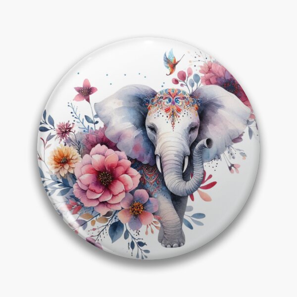 Item preview, Floral Elephant Grace designed and sold by TeetasticBtque.